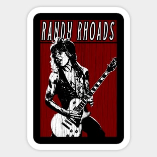 Retro Vintage Randy Rhoads Sticker